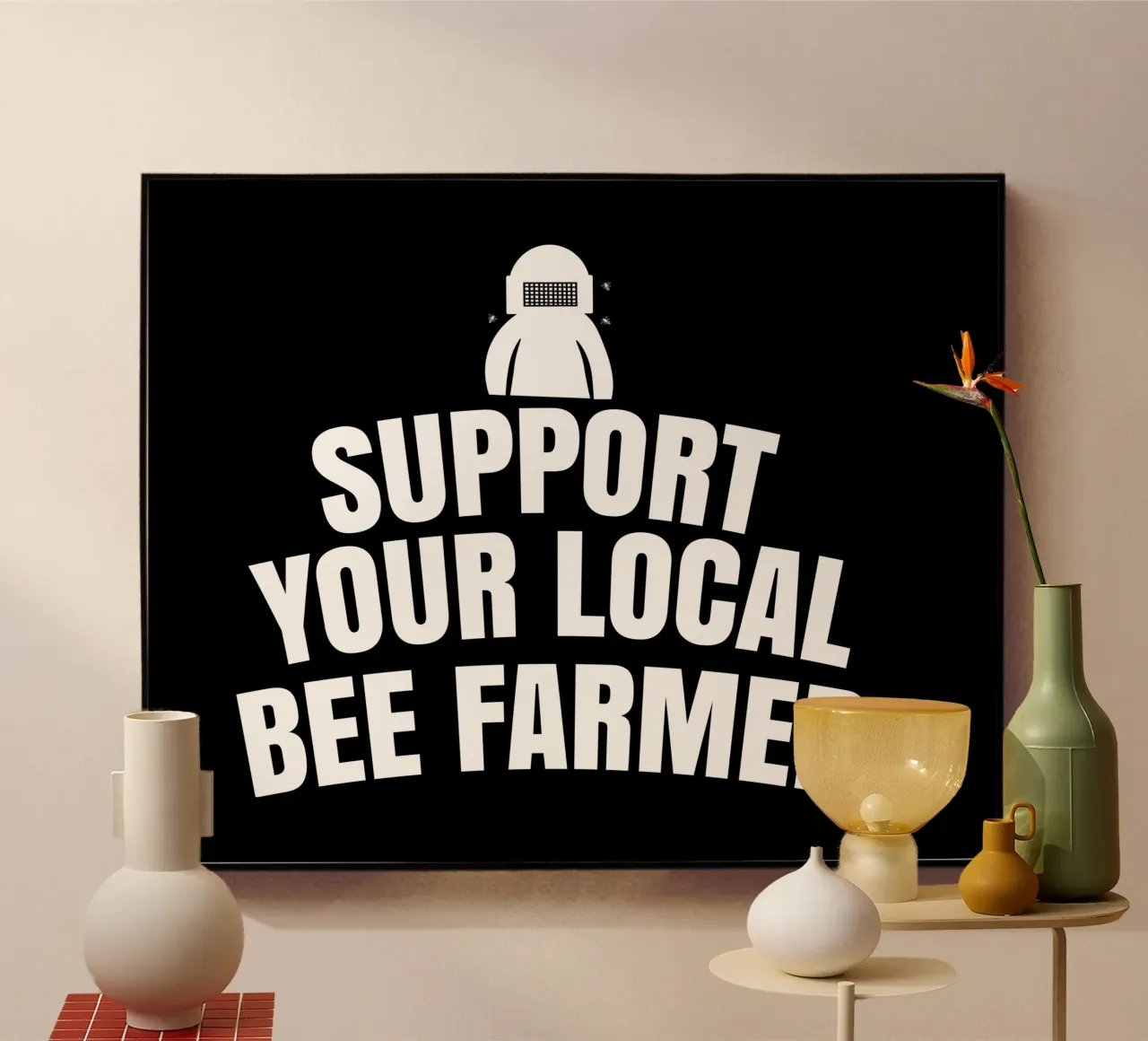 Support your local bee farmer plexiglass da happieeagle