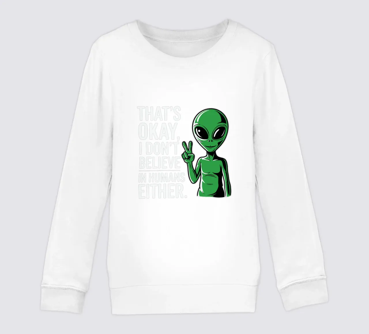 That's okay, I don't believe in humans either felpa bambino da edsonramosart