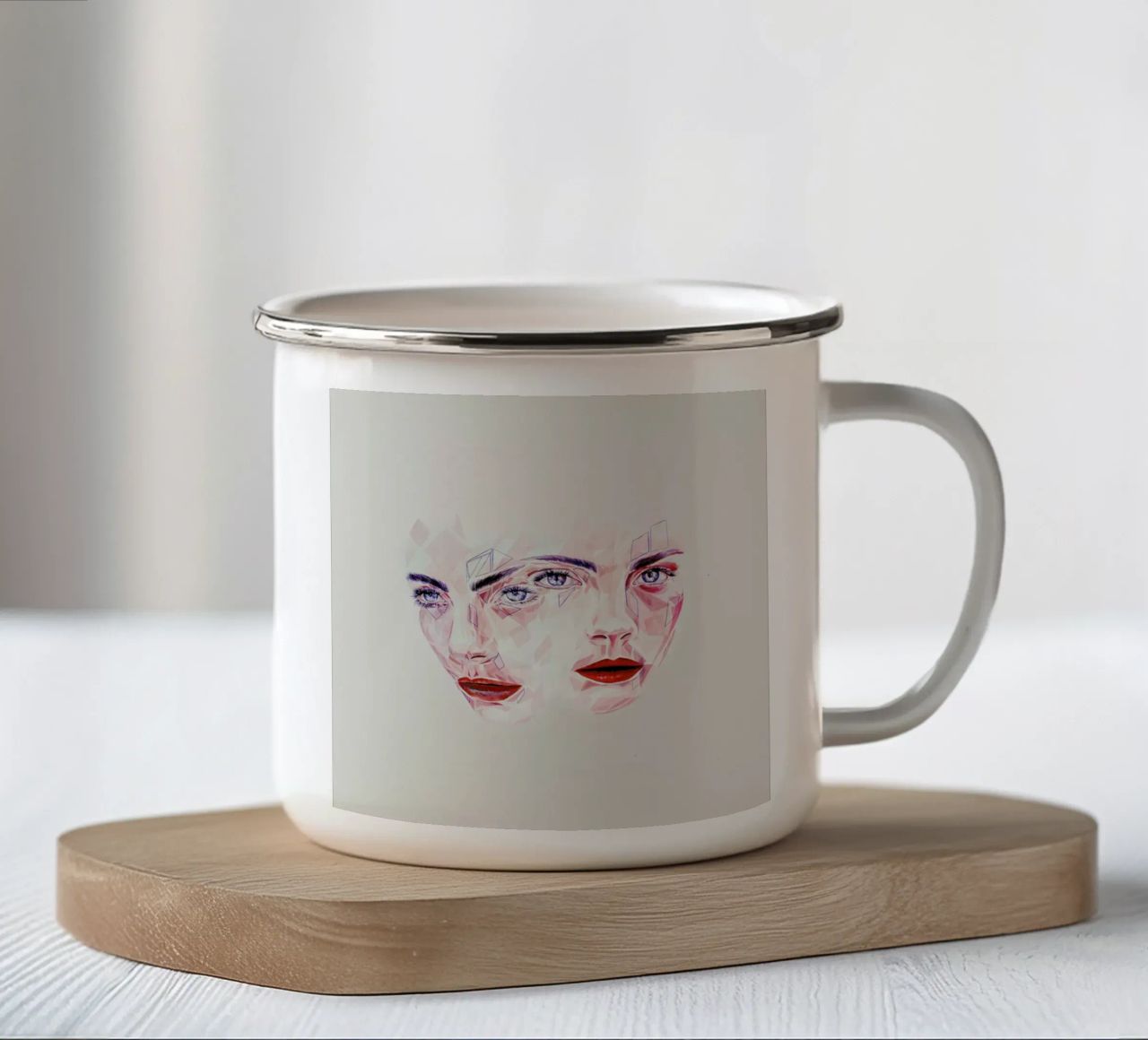 Native tazza in smalto da Jaye Whitehead