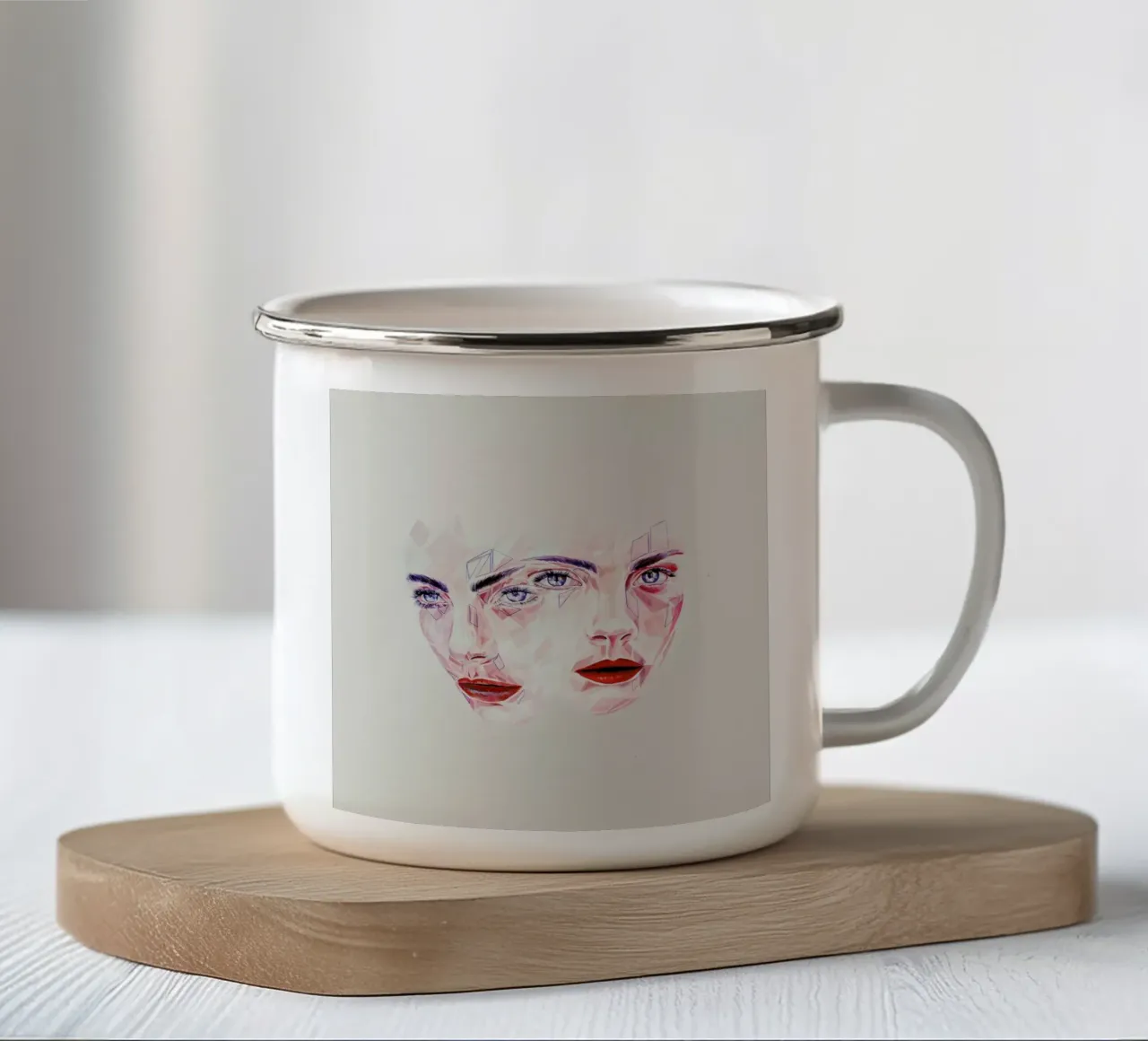Native taza de esmalte de Jaye Whitehead