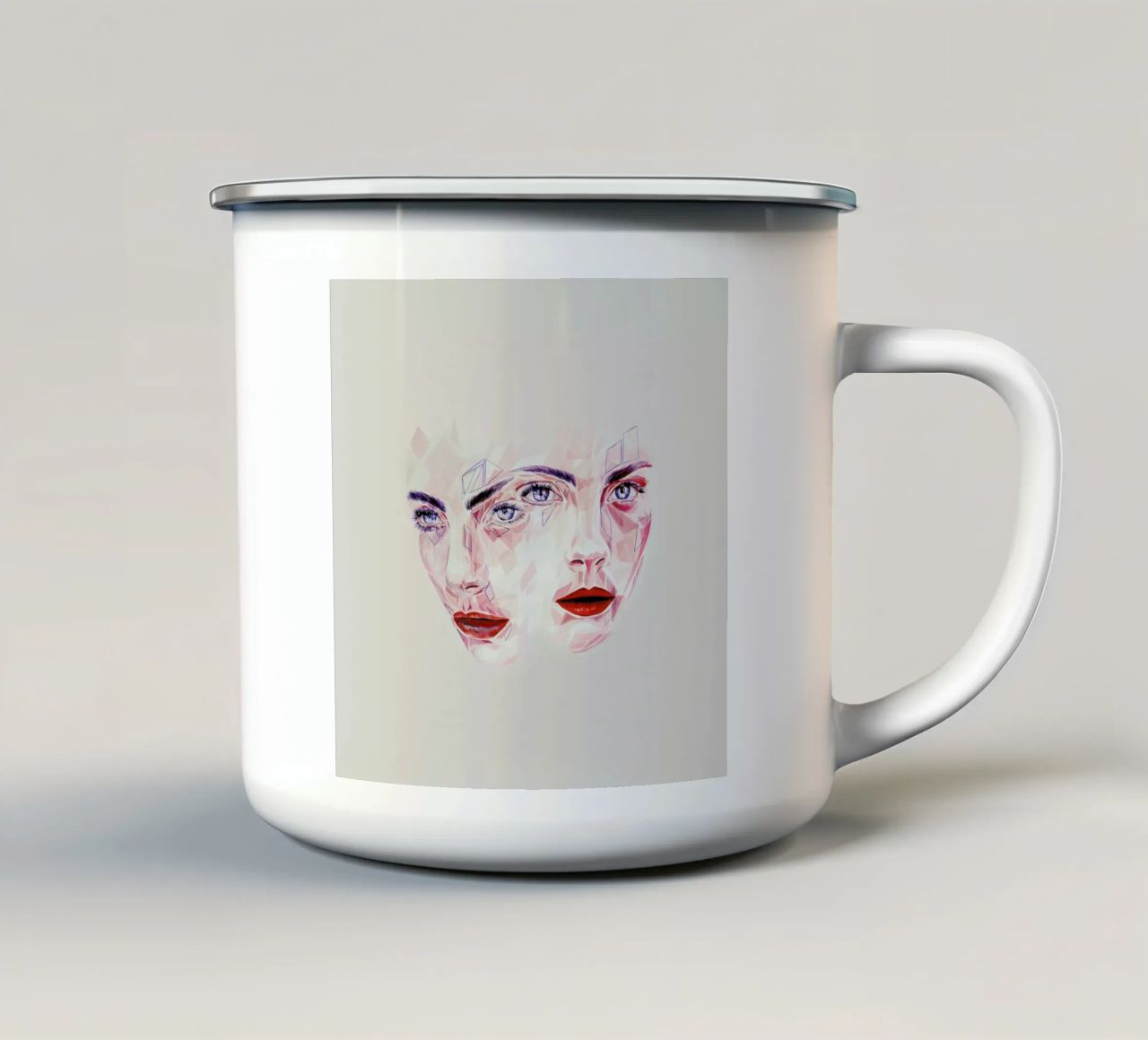 Native tazza in smalto da Jaye Whitehead
