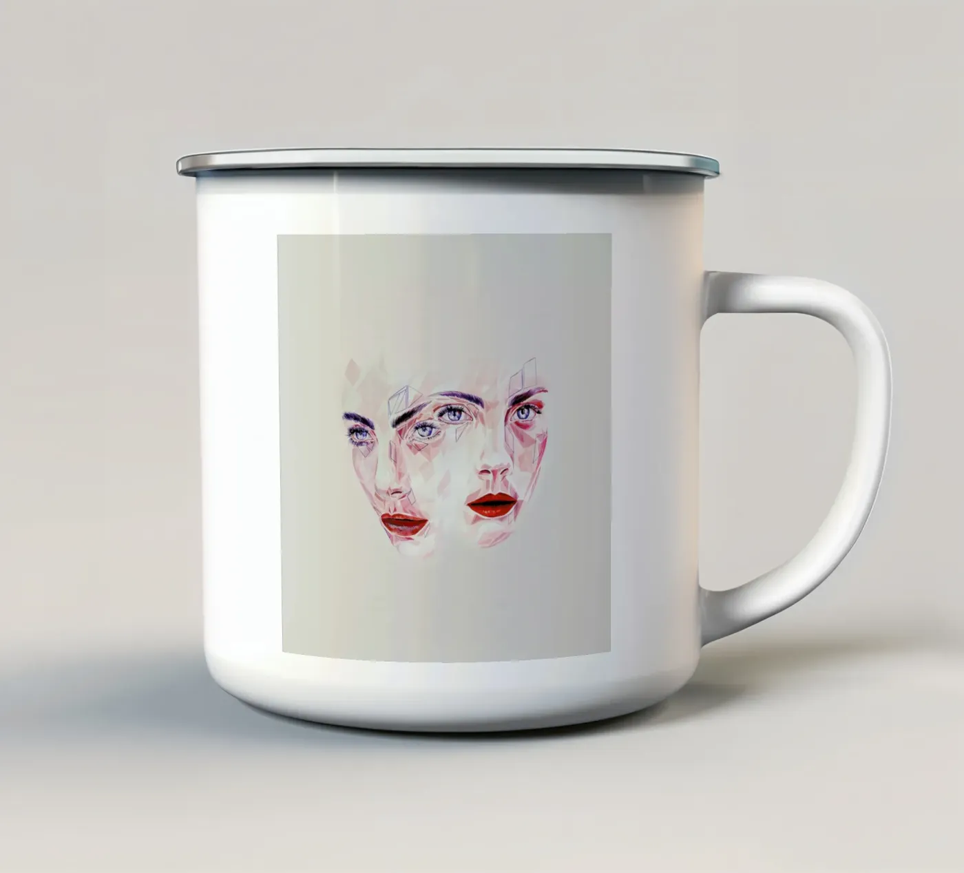 Native enamel mug by Jaye Whitehead
