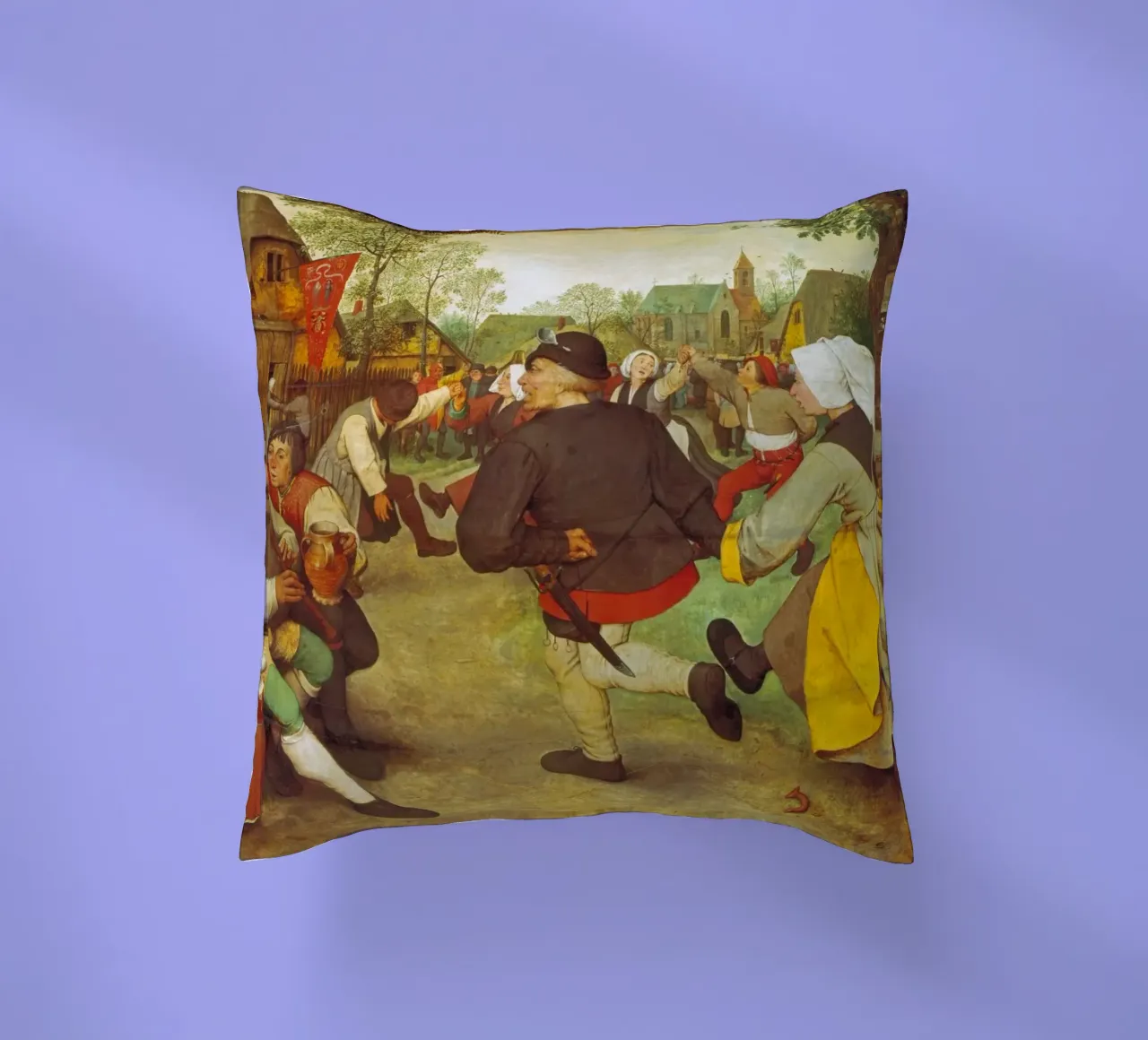 Pieter Brueghel d.Ä. - Contadini danzanti cuscino da ARTOTHEK