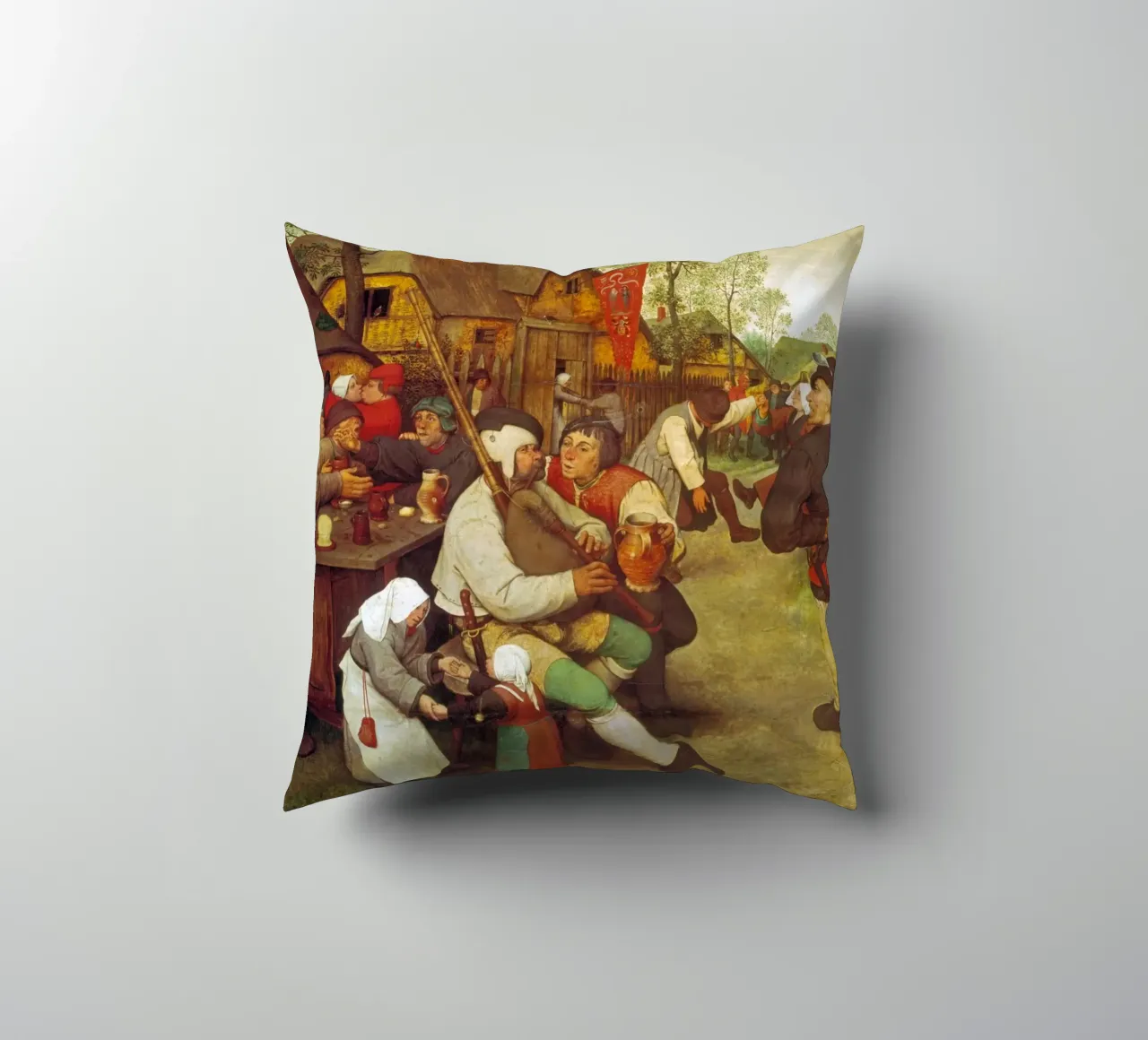 Pieter Brueghel d.Ä. - Contadini danzanti cuscino da ARTOTHEK