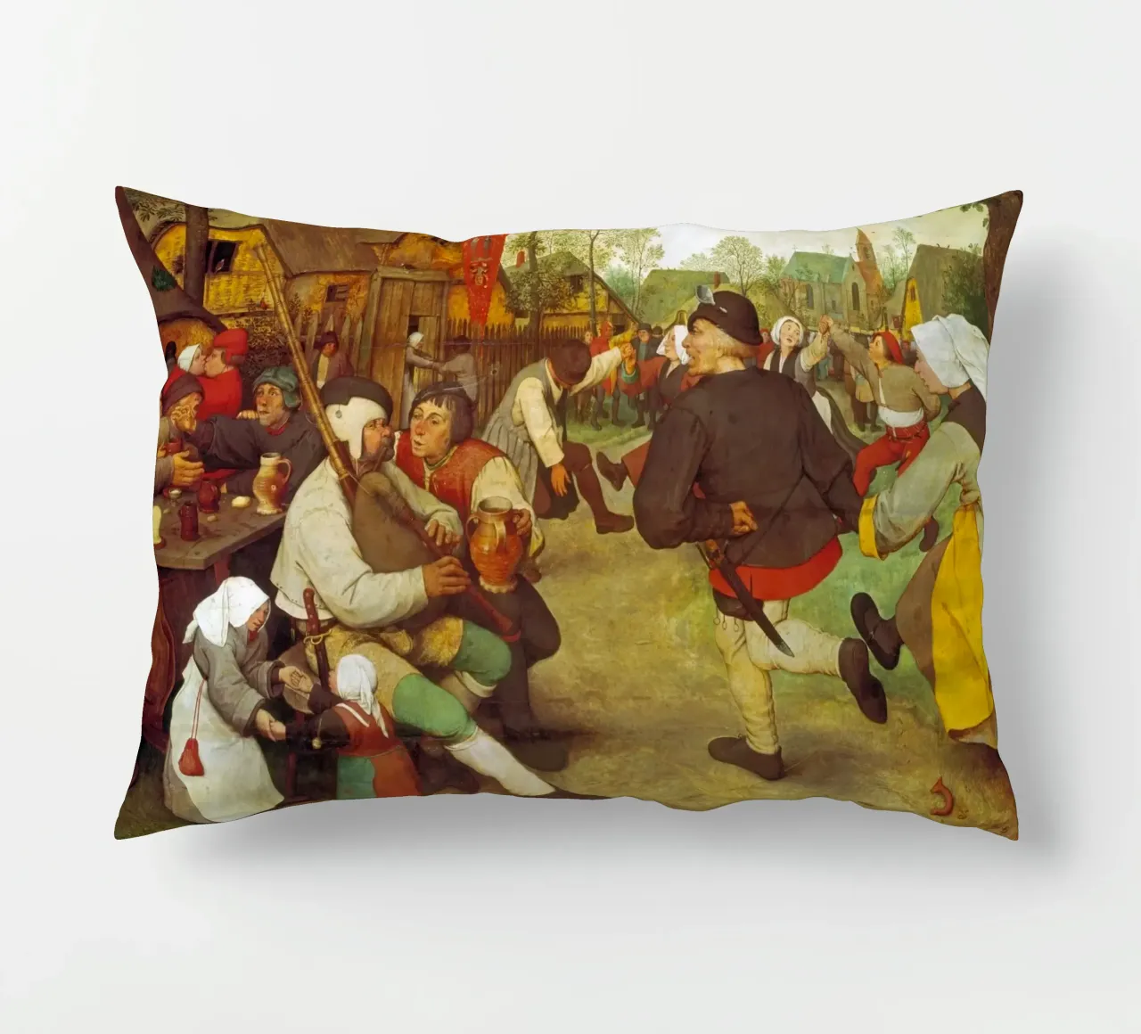 Pieter Brueghel d.Ä. - Contadini danzanti cuscino da ARTOTHEK