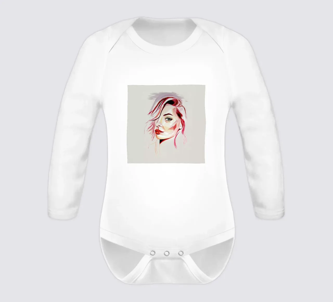 Esthete long-sleeve baby romper by Jaye Whitehead