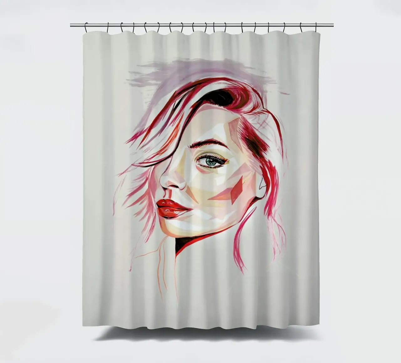 Esthete shower curtain by Jaye Whitehead