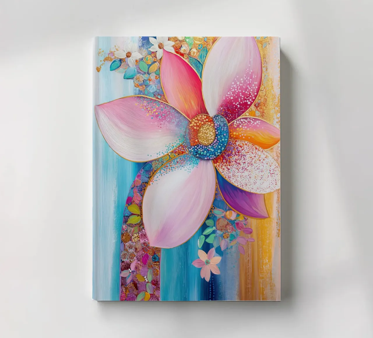 Flower in cheerful colours notebook by Imagine