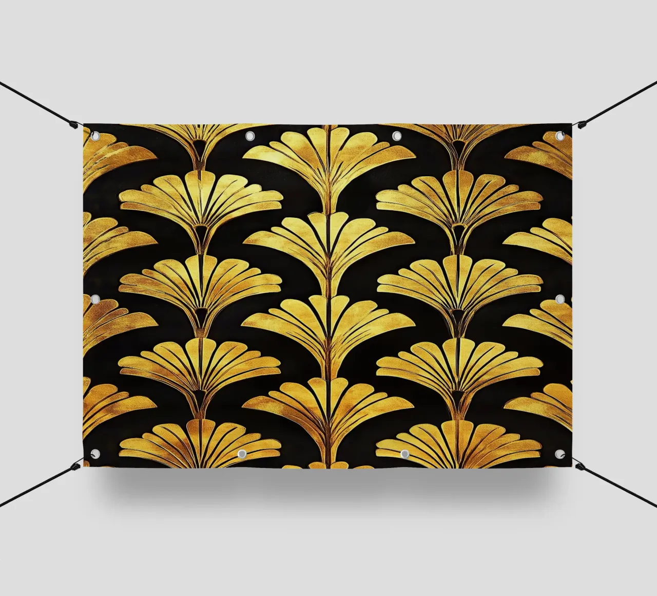 Art Deco "Luxe Perspective" telo in pvc da Golden Era