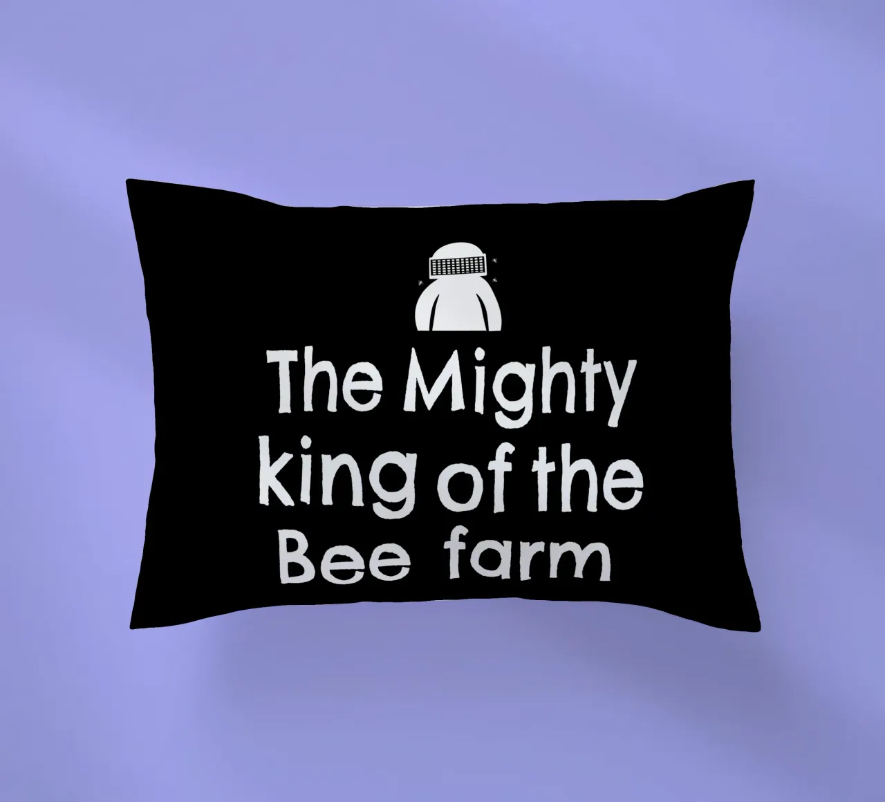 The mighty king of the bee farm cuscino da happieeagle