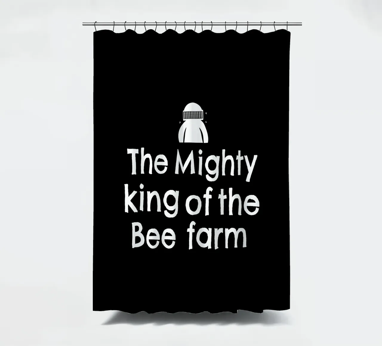 The mighty king of the bee farm tenda da doccia da happieeagle