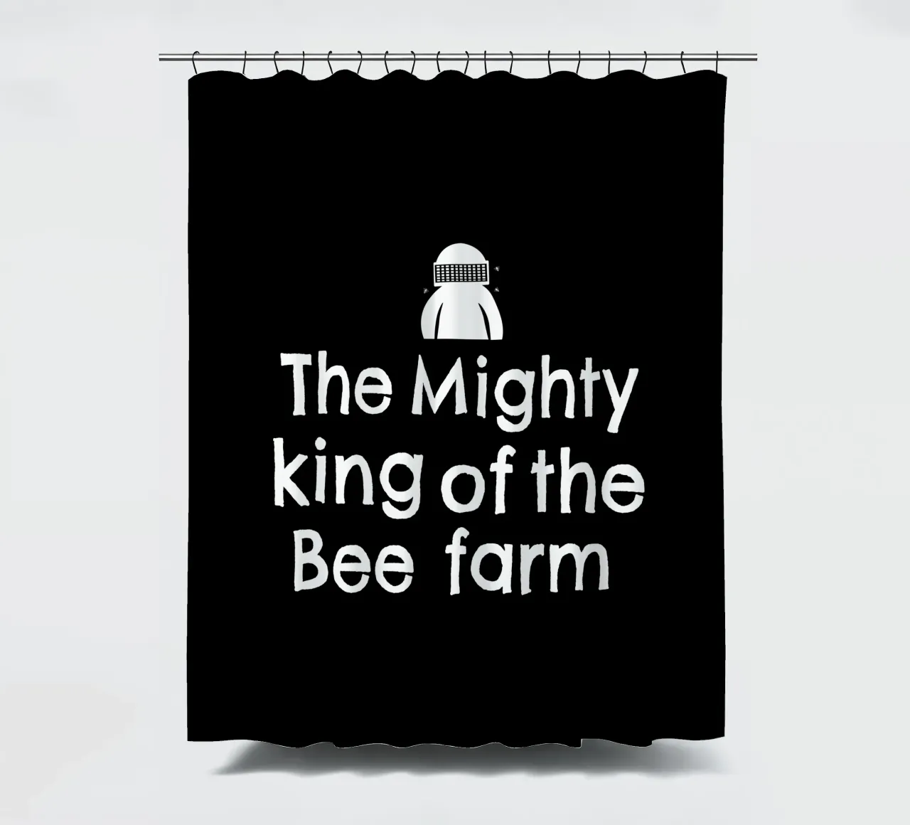 The mighty king of the bee farm tenda da doccia da happieeagle