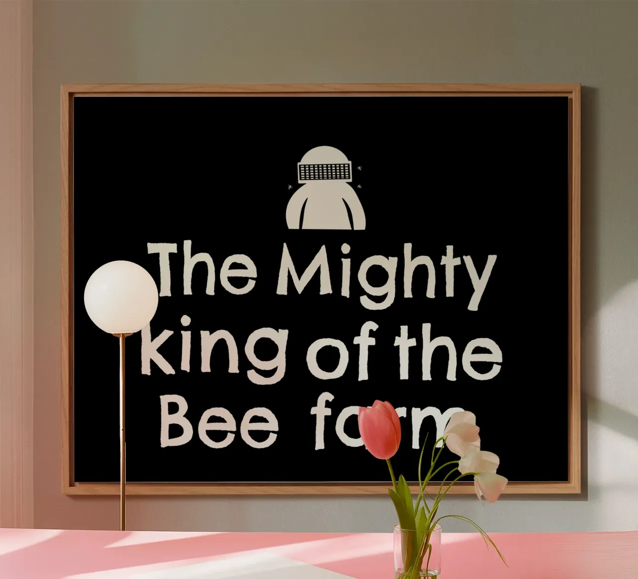 The mighty king of the bee farm alluminio dibond da happieeagle