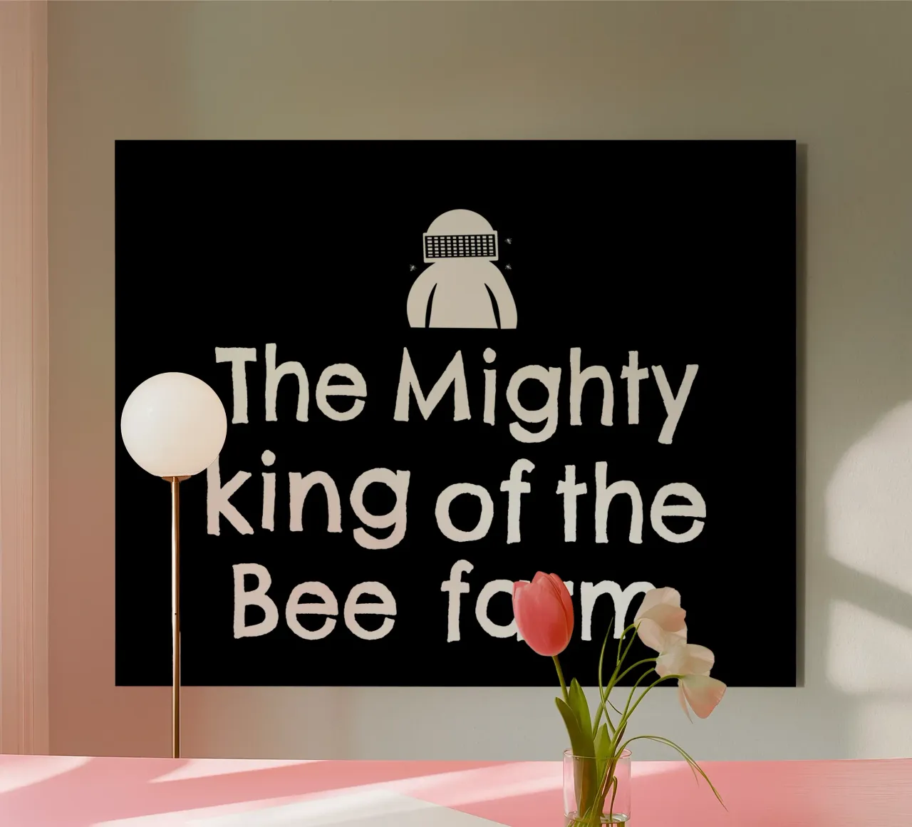 The mighty king of the bee farm alluminio dibond da happieeagle