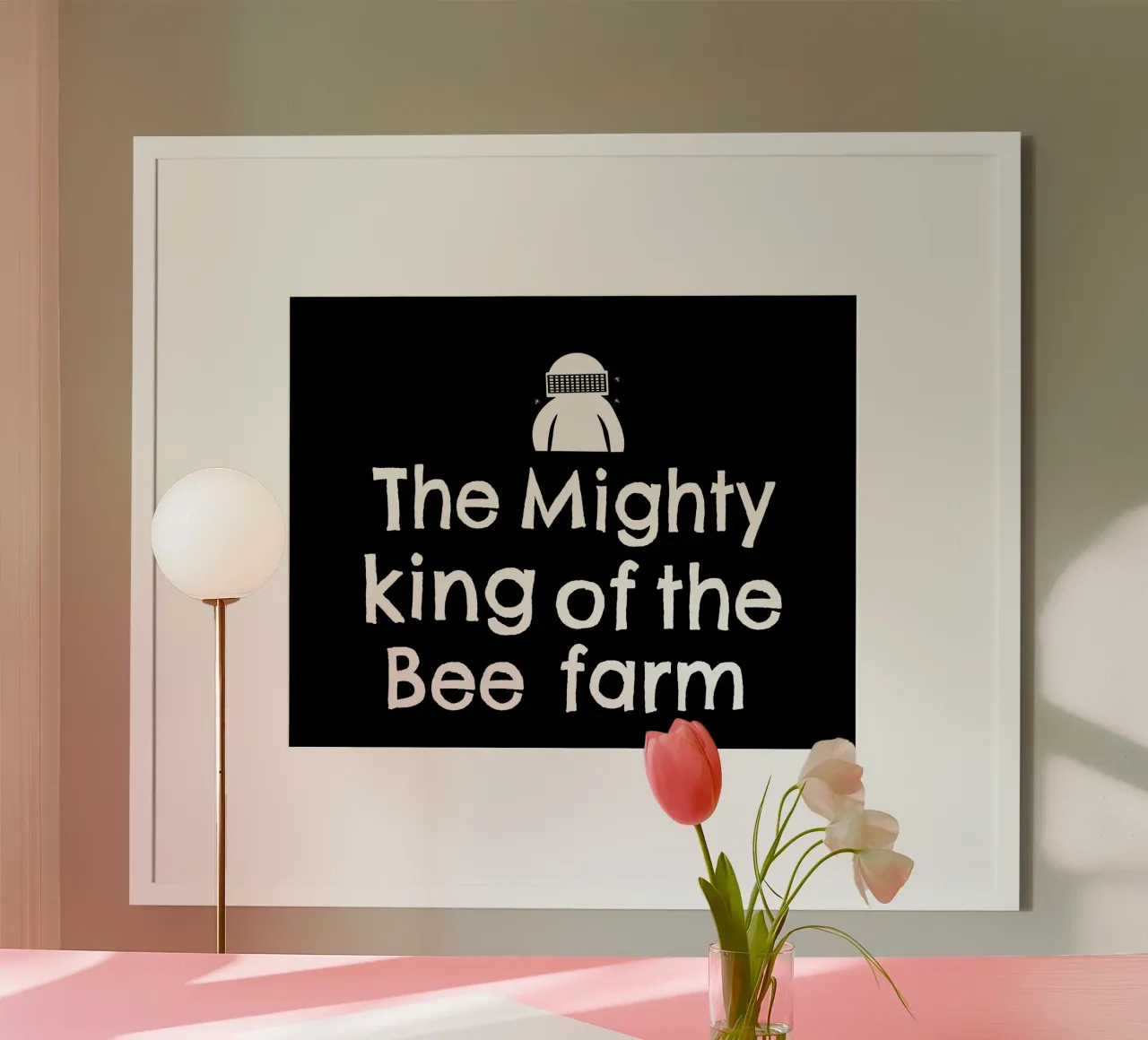 The mighty king of the bee farm carta hahnemühle da happieeagle