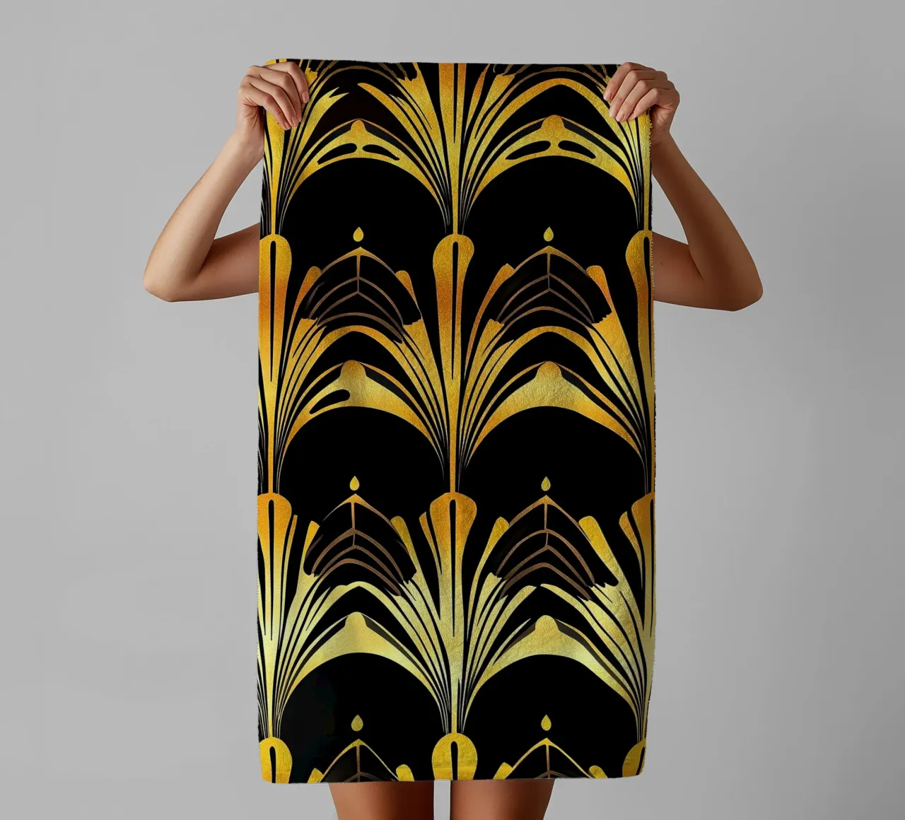 Art Deco "Lustrous Visions" towel by Golden Era