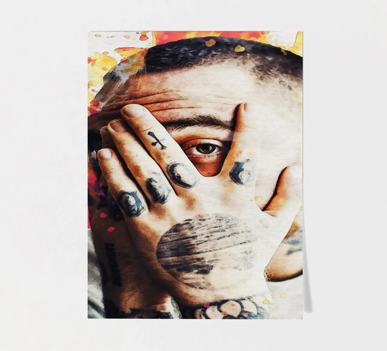 Smudge of mac miller portrait Stickerbogen von Gunawan Rb