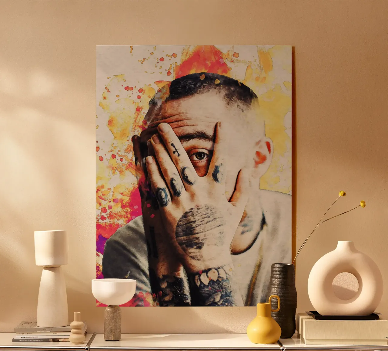 Sfumatura del ritratto di Mac Miller plexiglass da Gunawan Rb