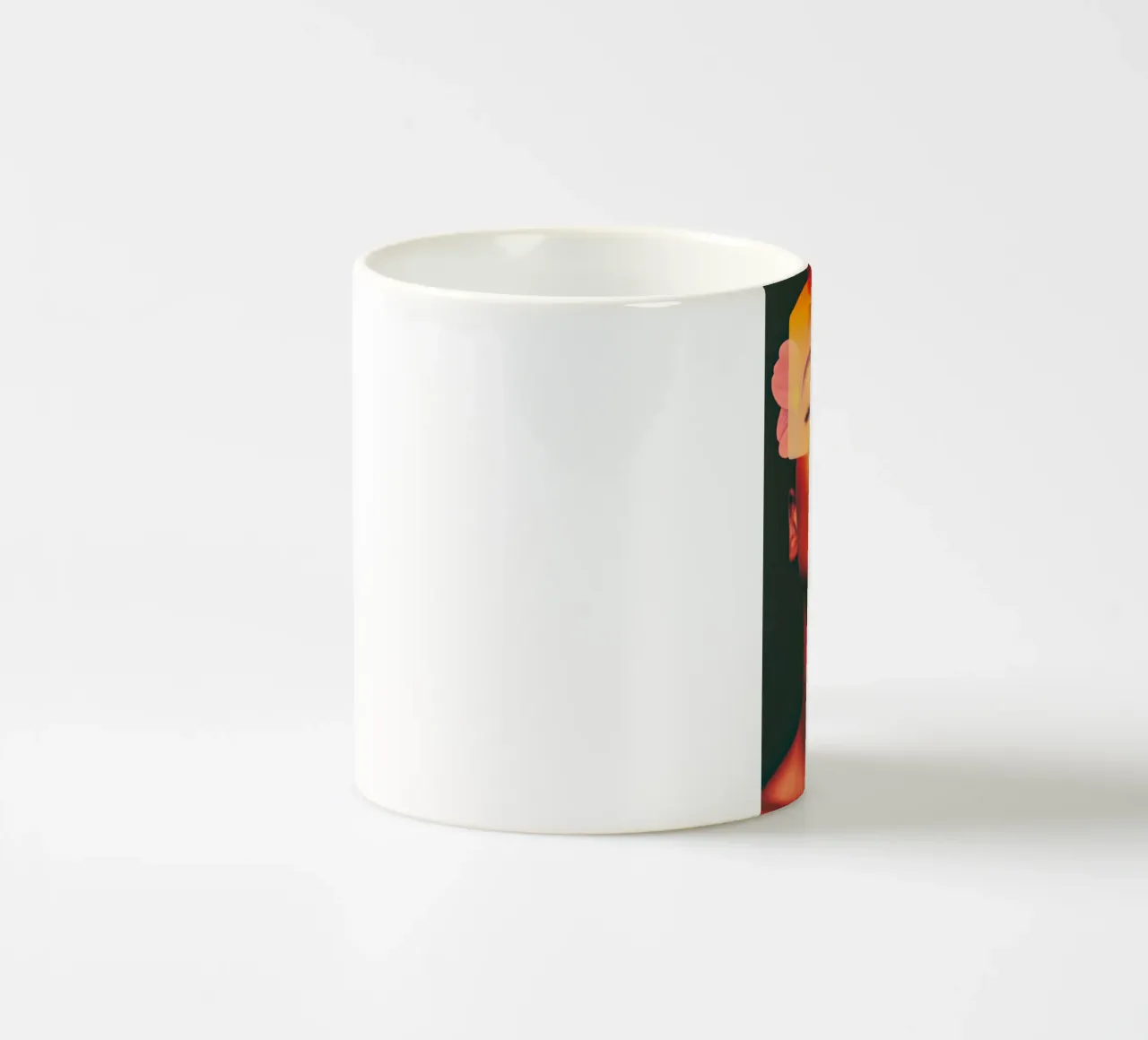 Donna con colori rossi tazza in ceramica da Imagine