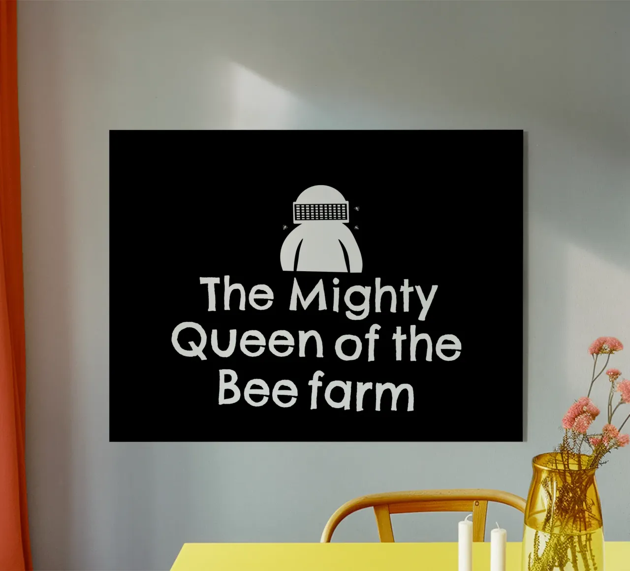 The mighty queen of the bee farm acrylic glass by happieeagle