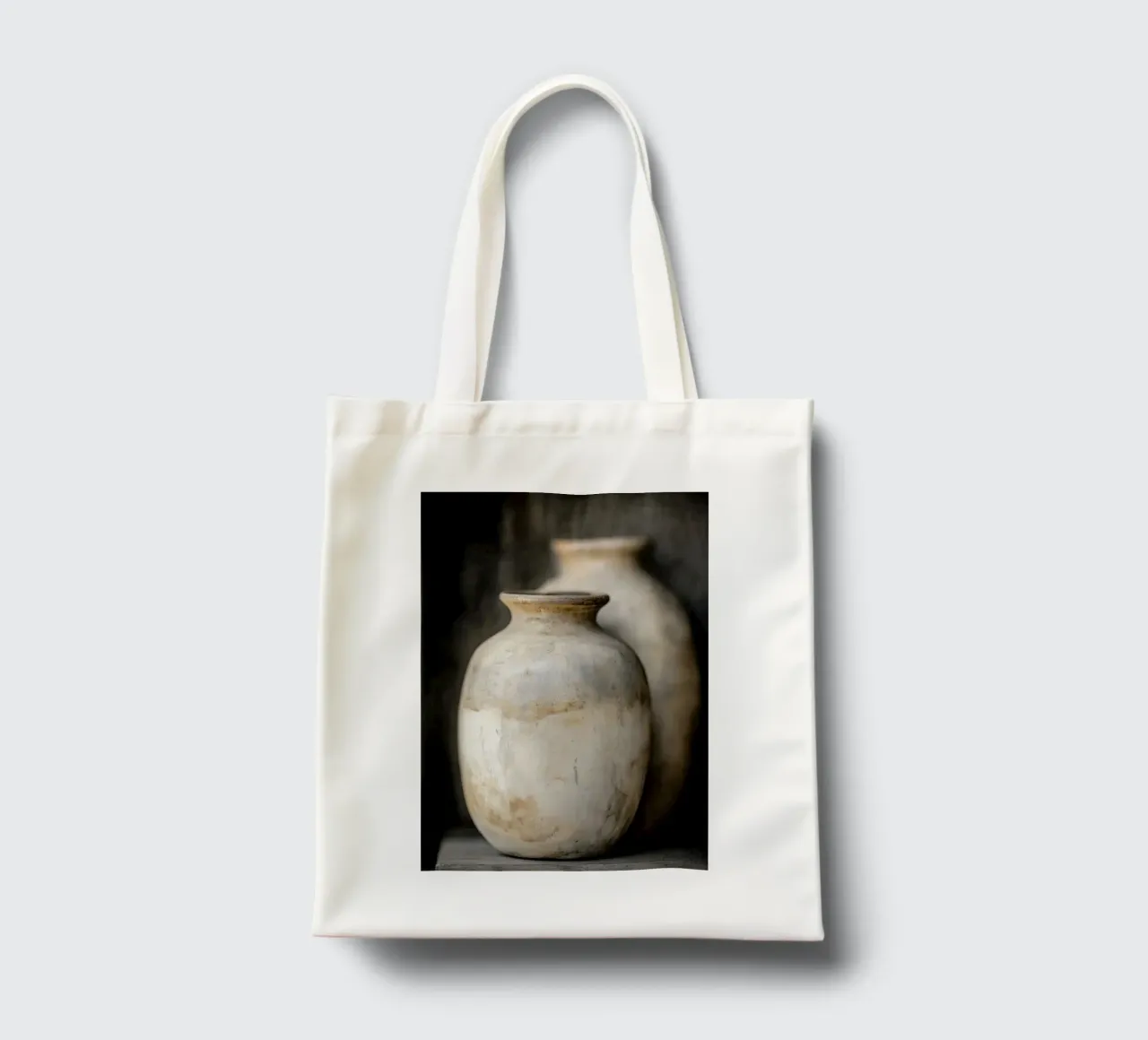 Pottery brown tote bag by Imagine