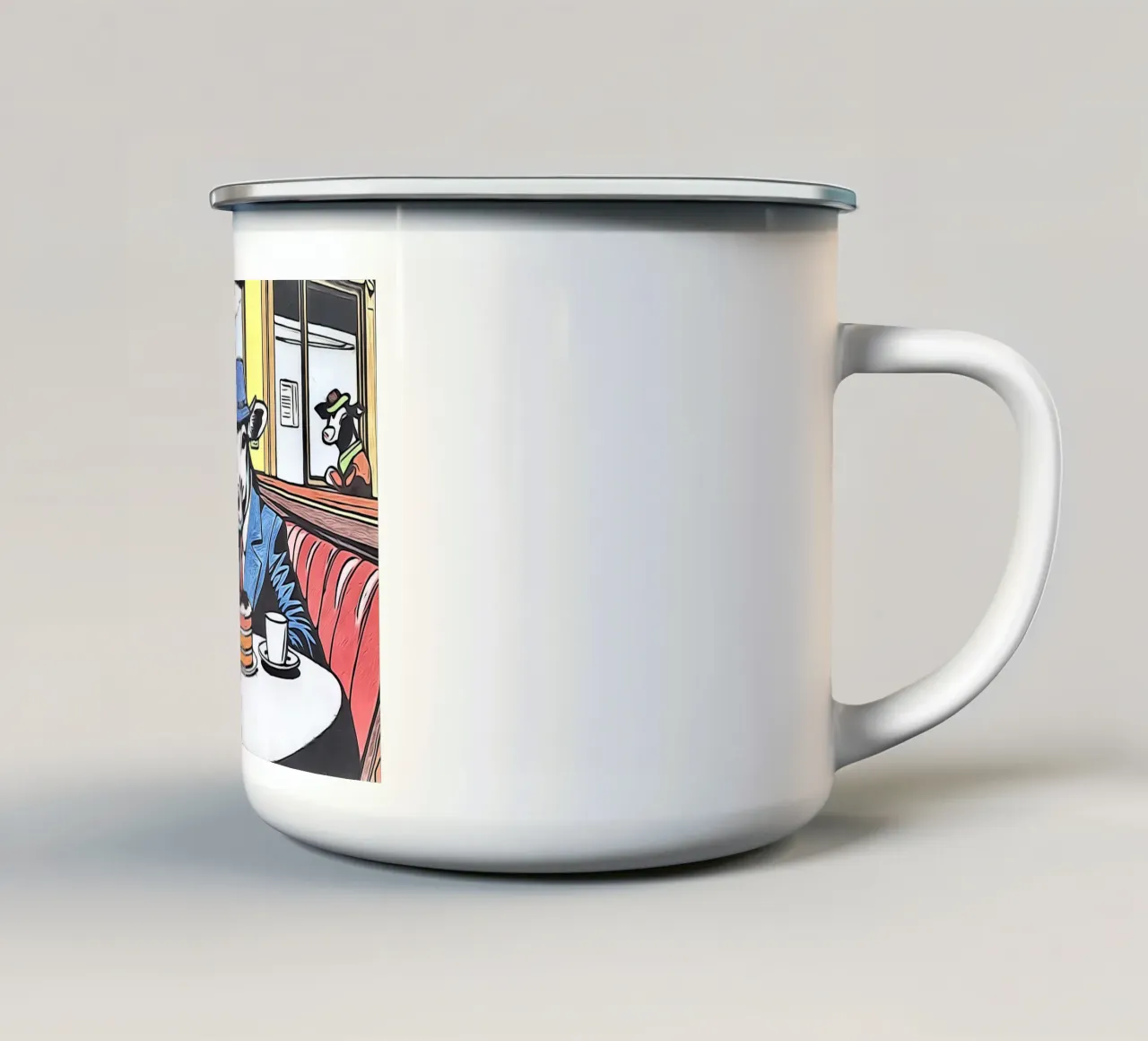 Animali Pop Art #15 tazza in smalto da ZAMART - PopArt
