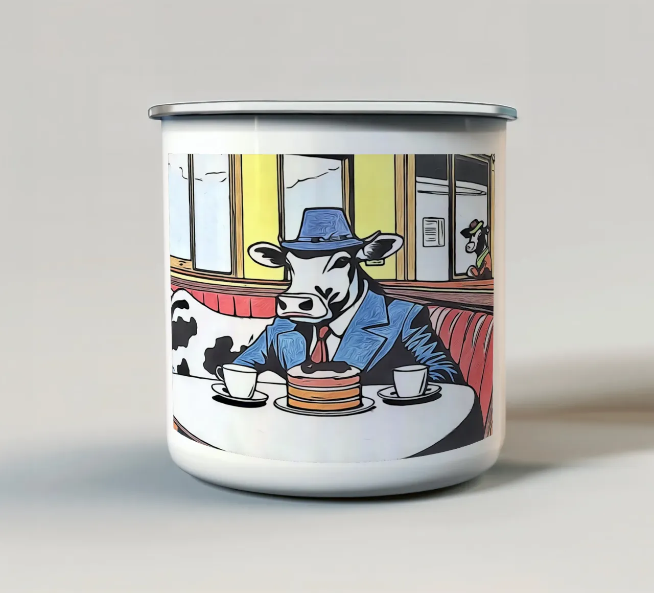 Animali Pop Art #15 tazza in smalto da ZAMART - PopArt
