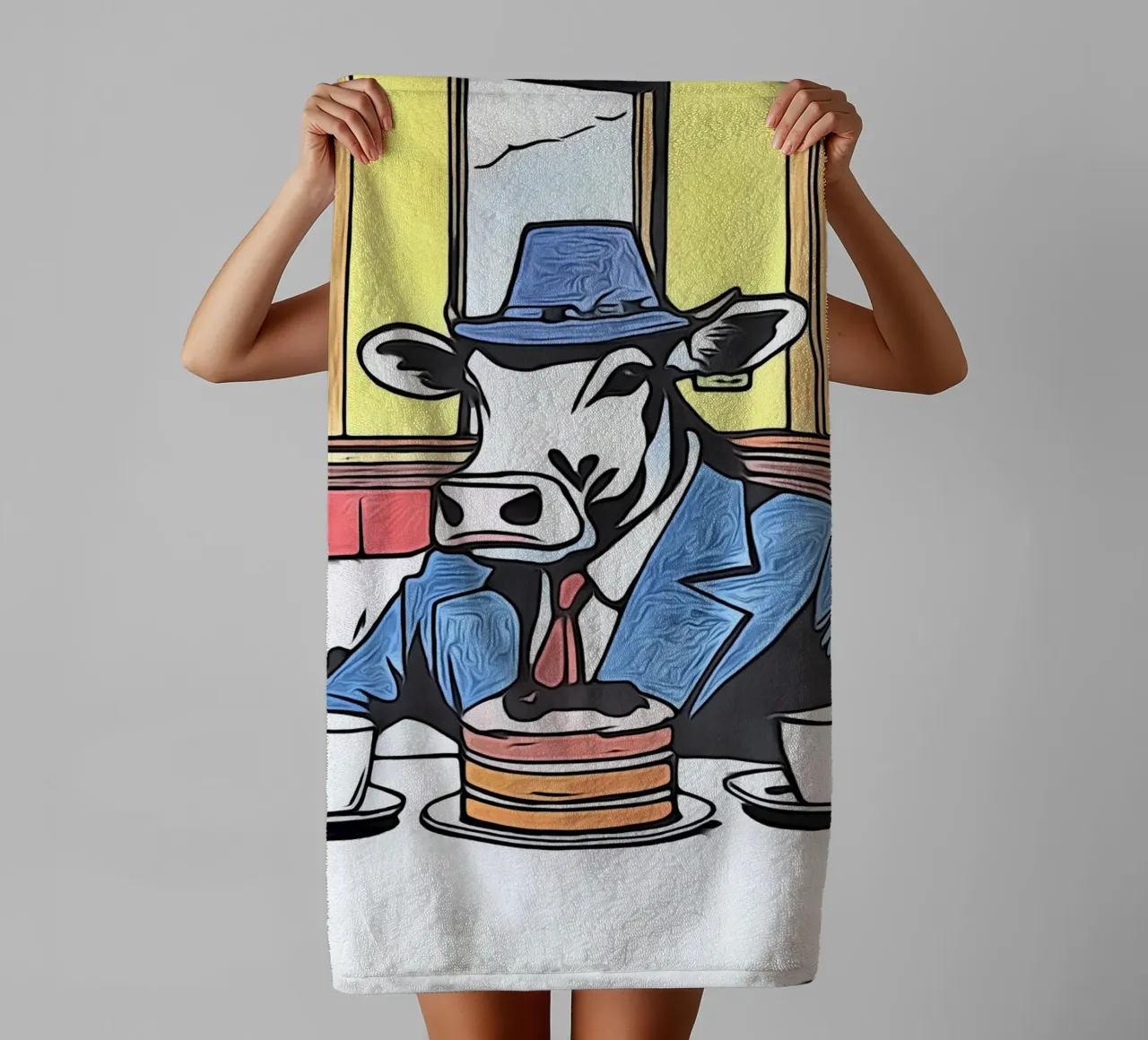 Pop Art Animals #15 towel by ZAMART - PopArt