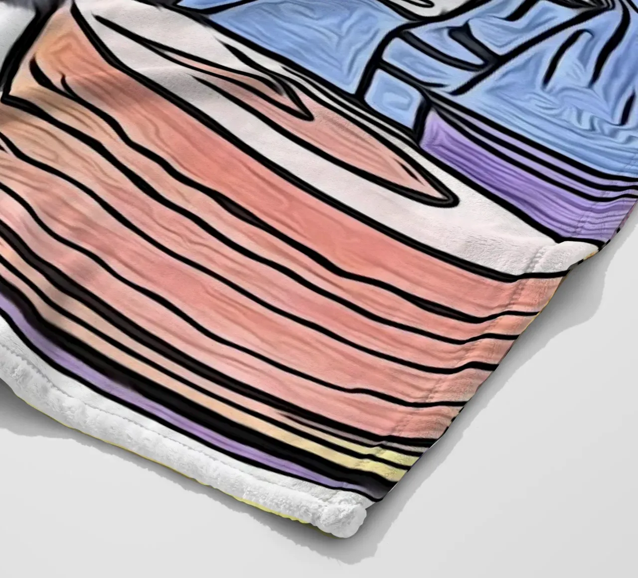 Animali Pop Art #16 coperta in pile da ZAMART - PopArt