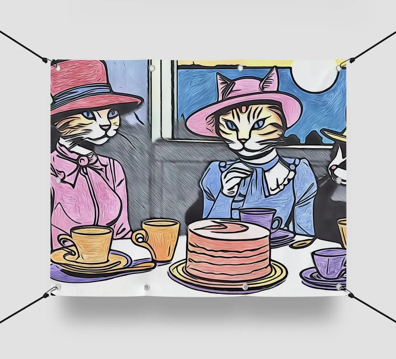 Animali Pop Art #16 telo in pvc da ZAMART - PopArt