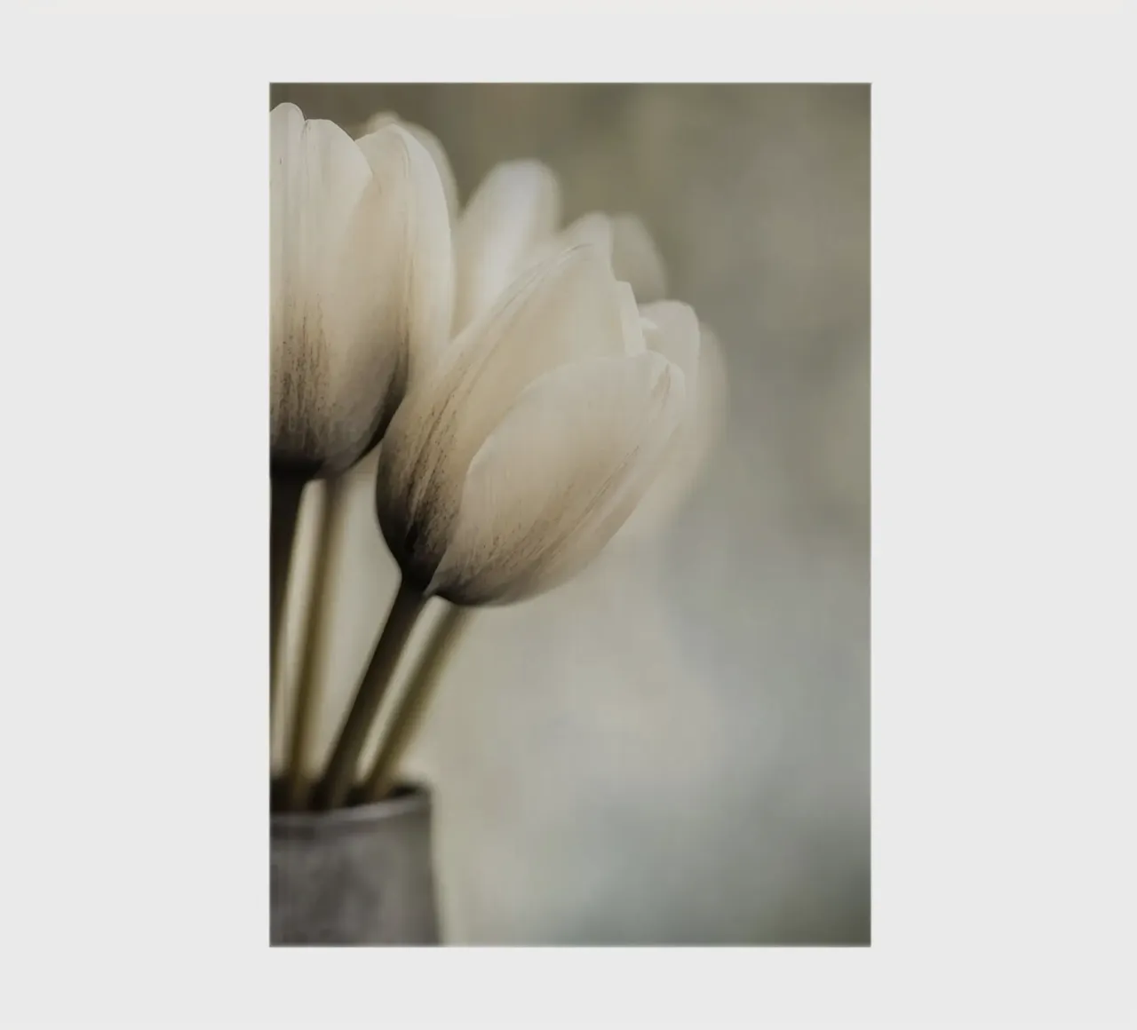 A vase with tulips in soft colours notebook by Imagine