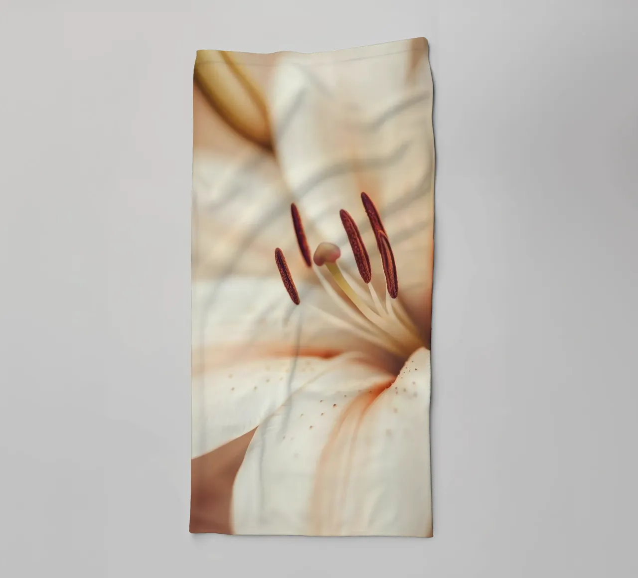 Primo piano di un fiore asciugamano da bagno da Imagine