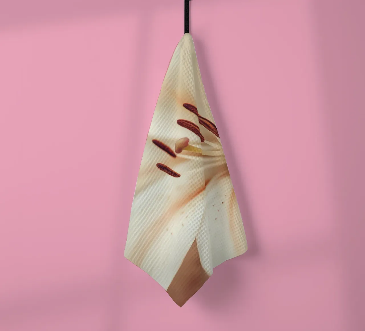Primo piano di un fiore canovaccio da cucina da Imagine