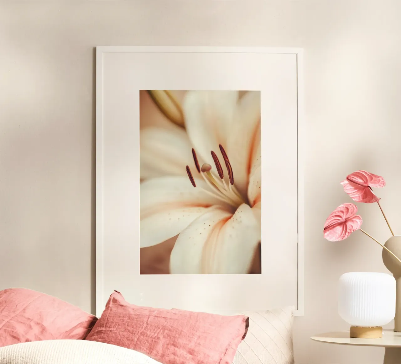 Primo piano di un fiore carta hahnemühle da Imagine