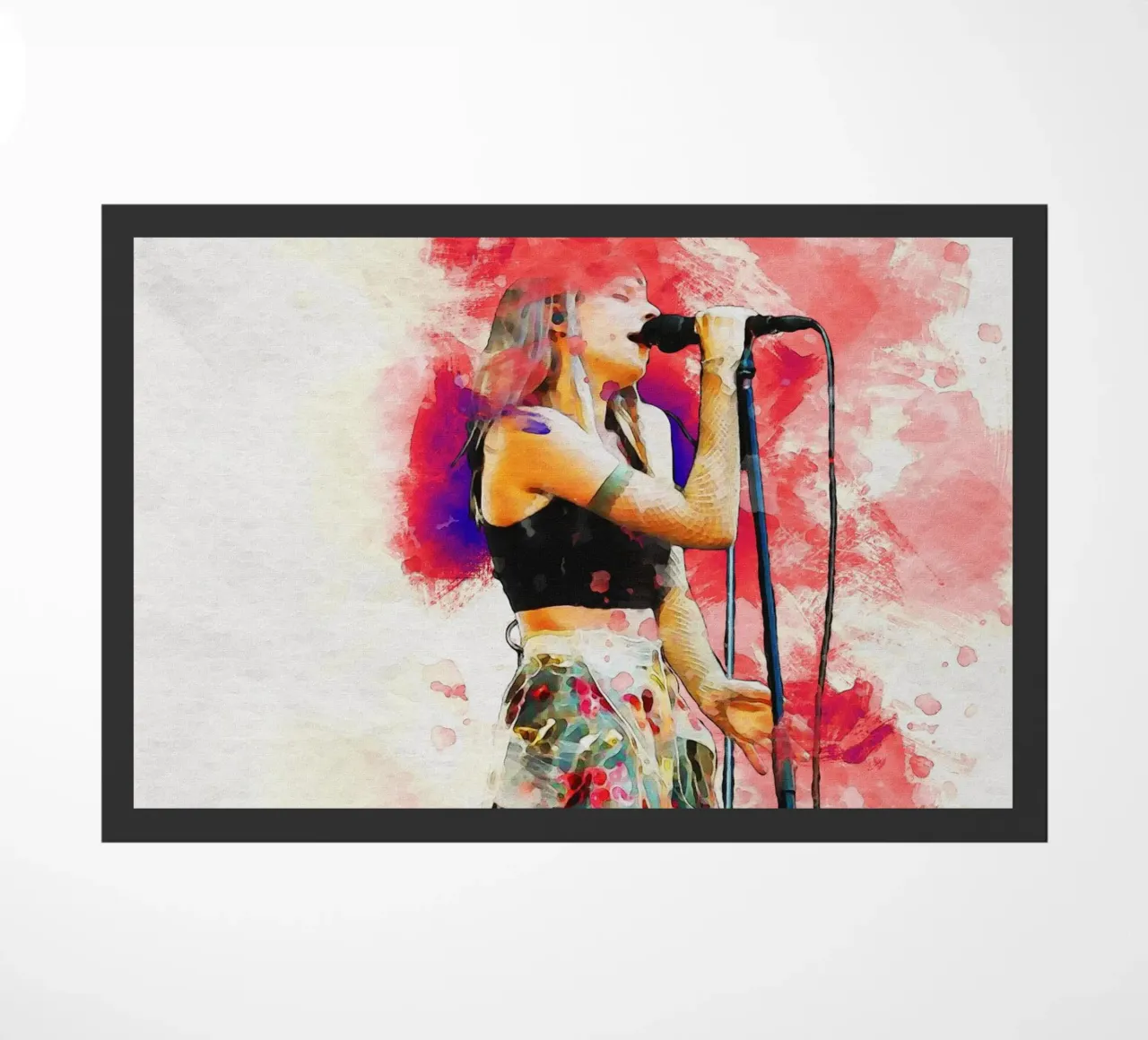 Smudge of Portrait Aurora Aksnes en directo felpudo de Gunawan Rb