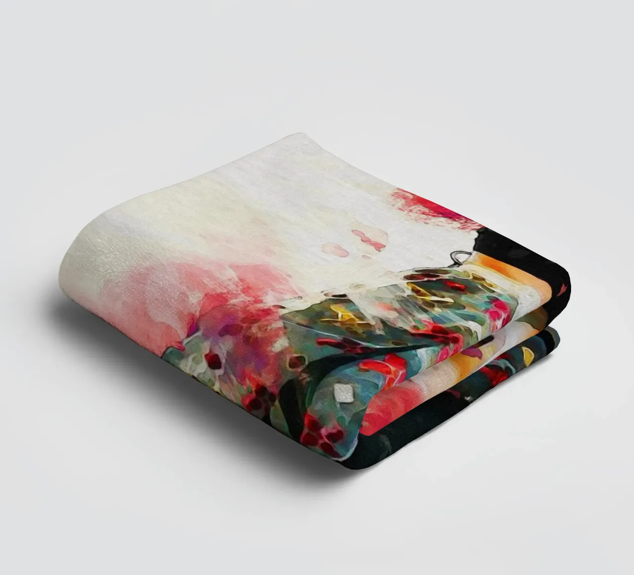 Smudge of Portrait Aurora Aksnes live towel by Gunawan Rb