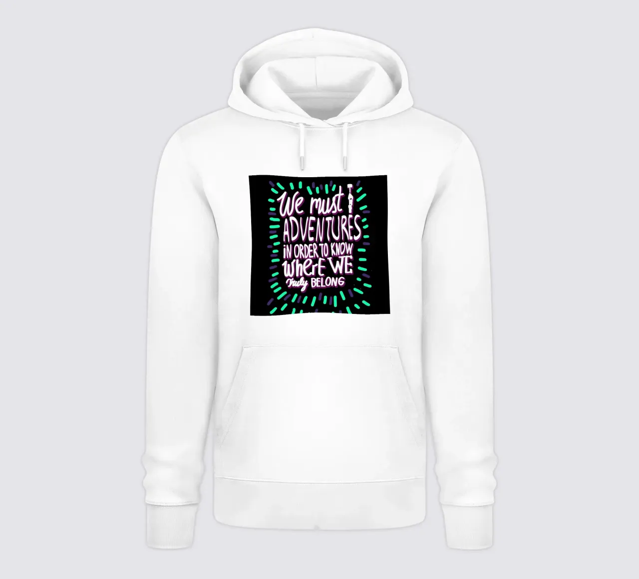 We Must Take Adventures Back felpa con cappuccio da Vasare Nar