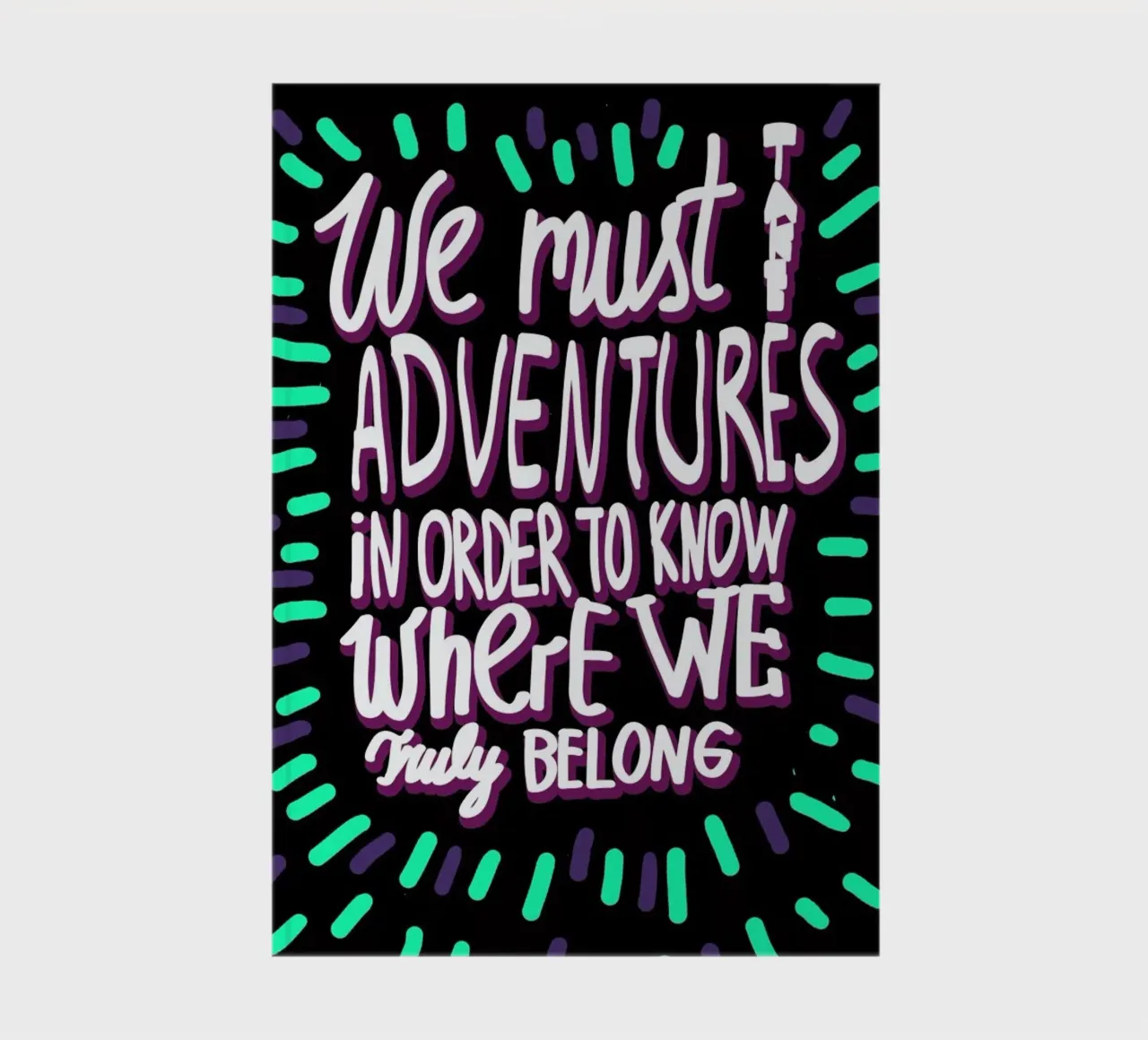 We Must Take Adventures Back Notizbuch von Vasare Nar