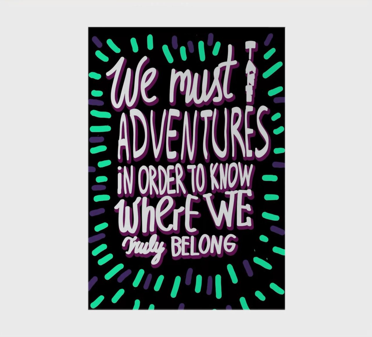 We Must Take Adventures Back notebook by Vasare Nar