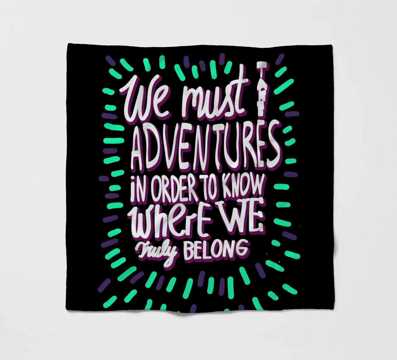We Must Take Adventures Back coperta in pile da Vasare Nar