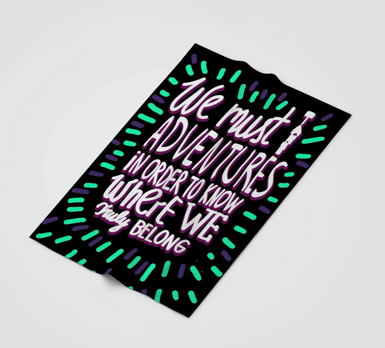 We Must Take Adventures Back coperta in pile da Vasare Nar
