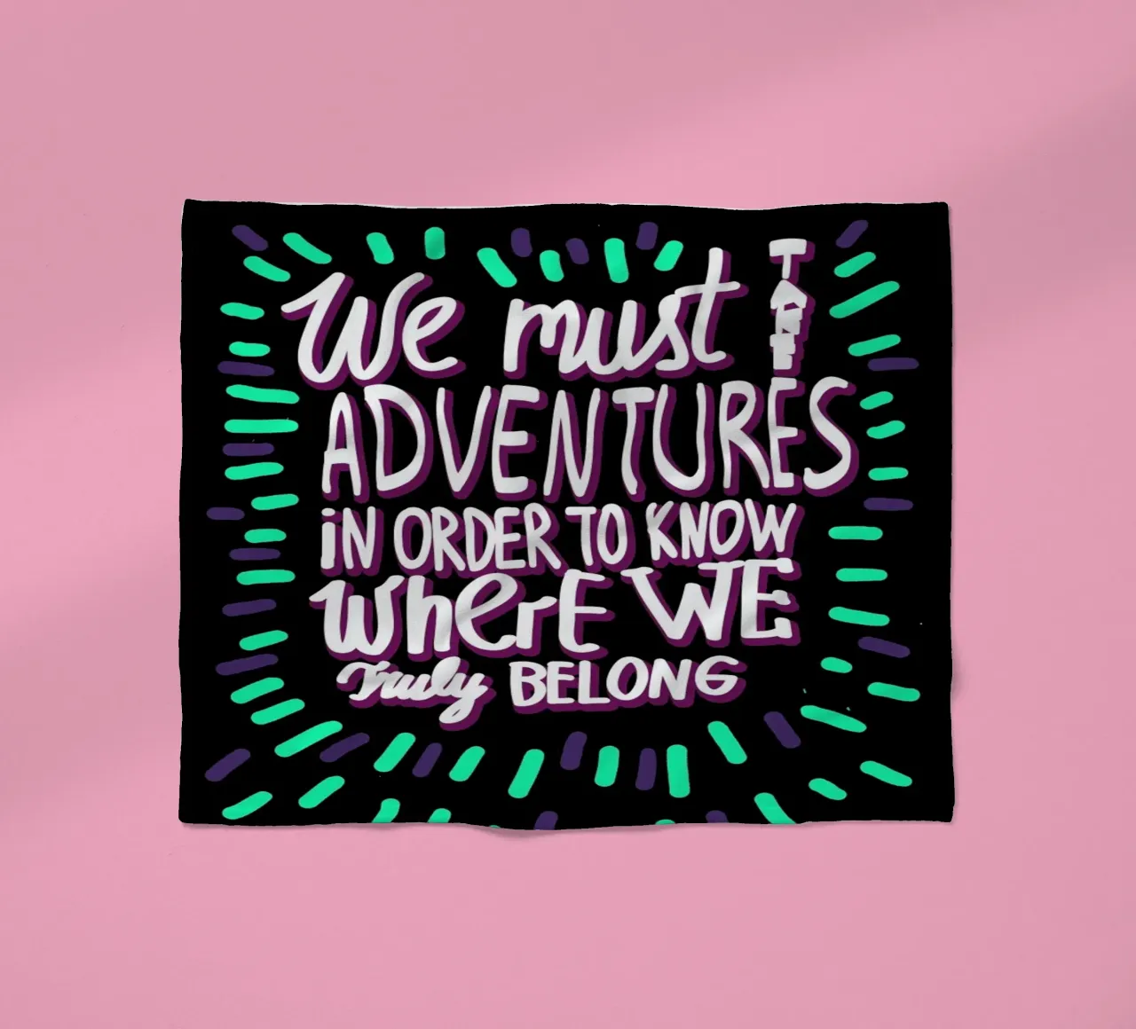 We Must Take Adventures Back coperta in pile da Vasare Nar