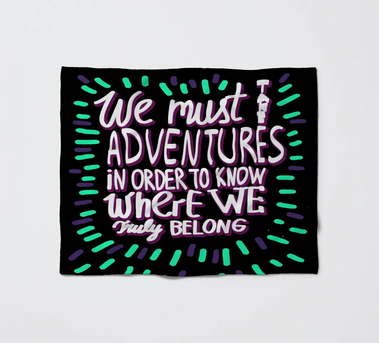 We Must Take Adventures Back coperta in pile da Vasare Nar