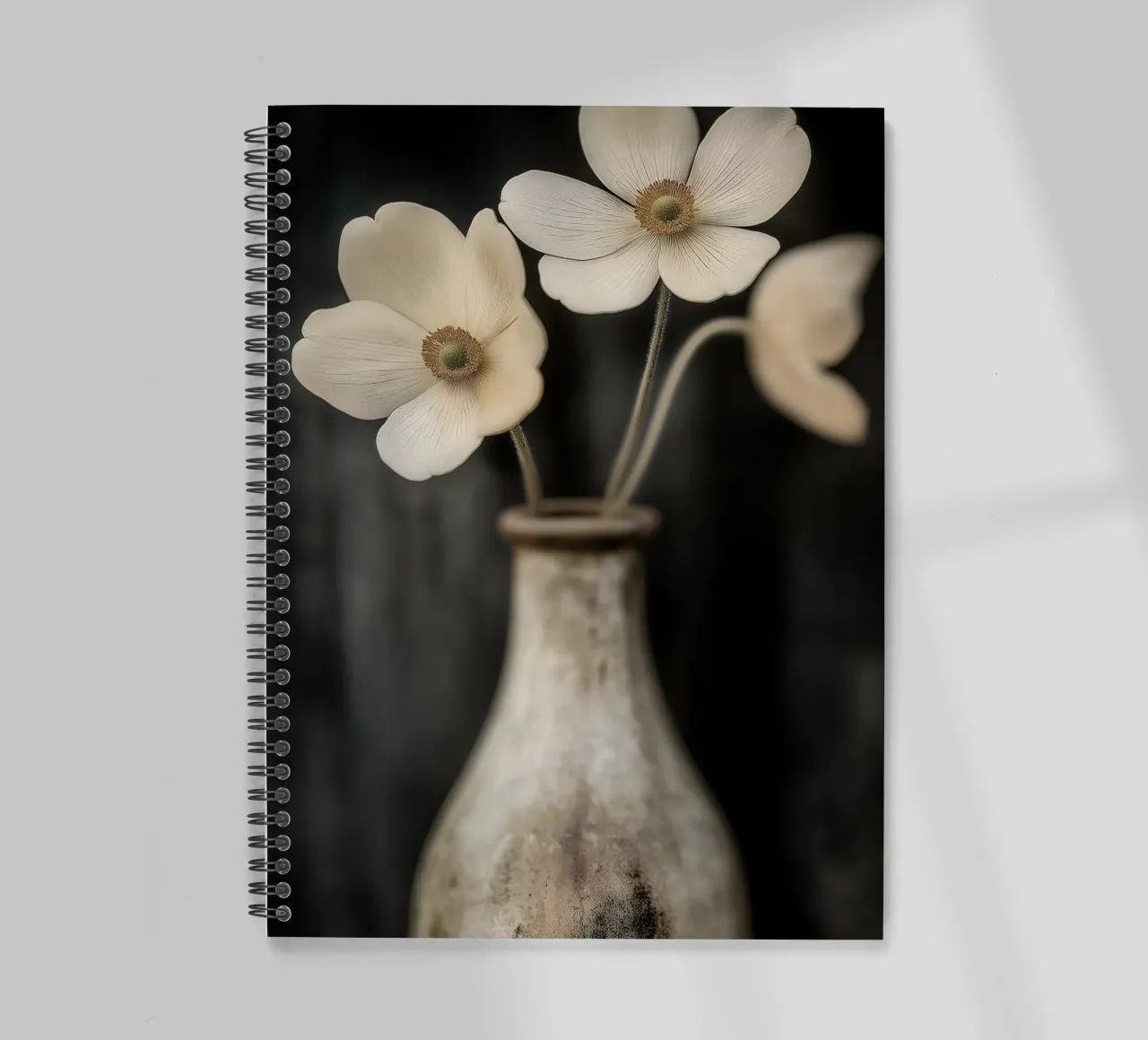 Flowers in a vase spiral notebook by Imagine