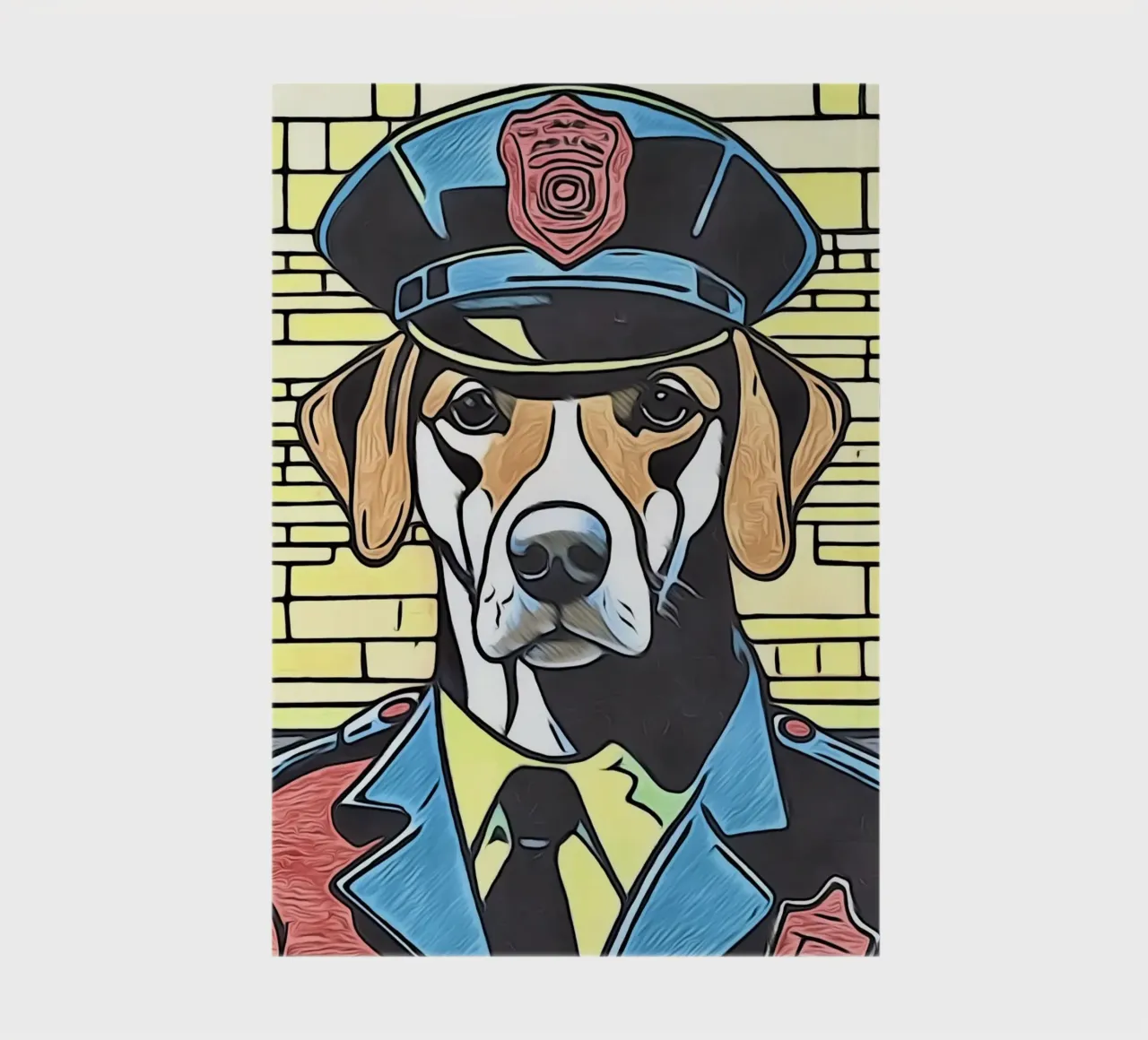 Pop Art Animals #18 notebook by ZAMART - PopArt