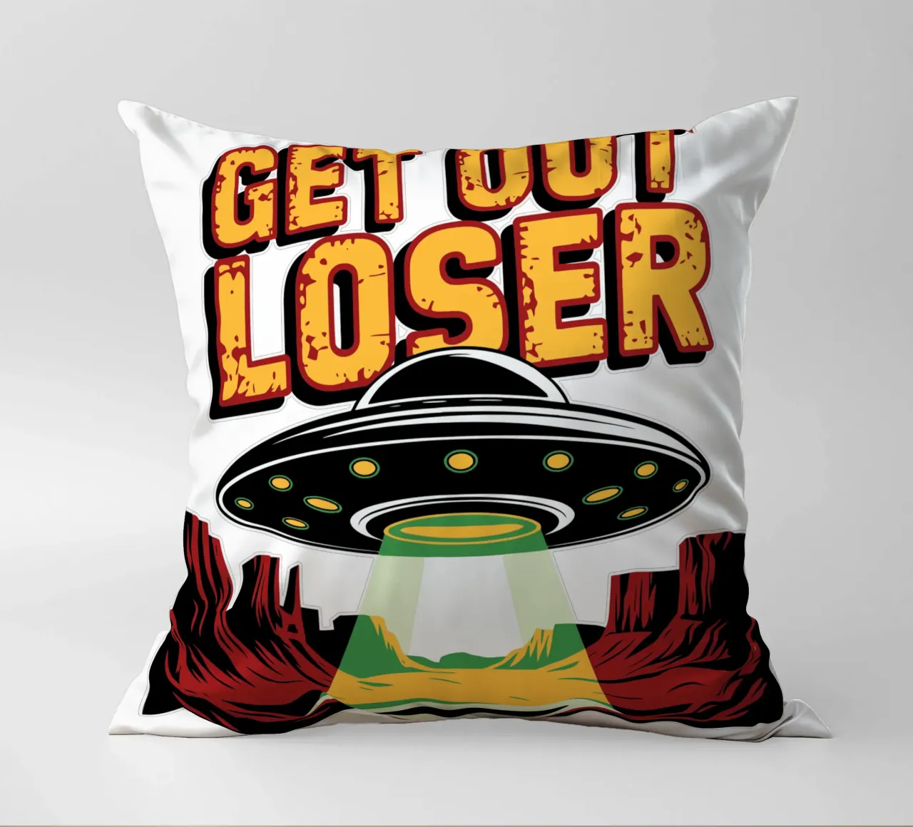 Get Out Loser cuscino da edsonramosart