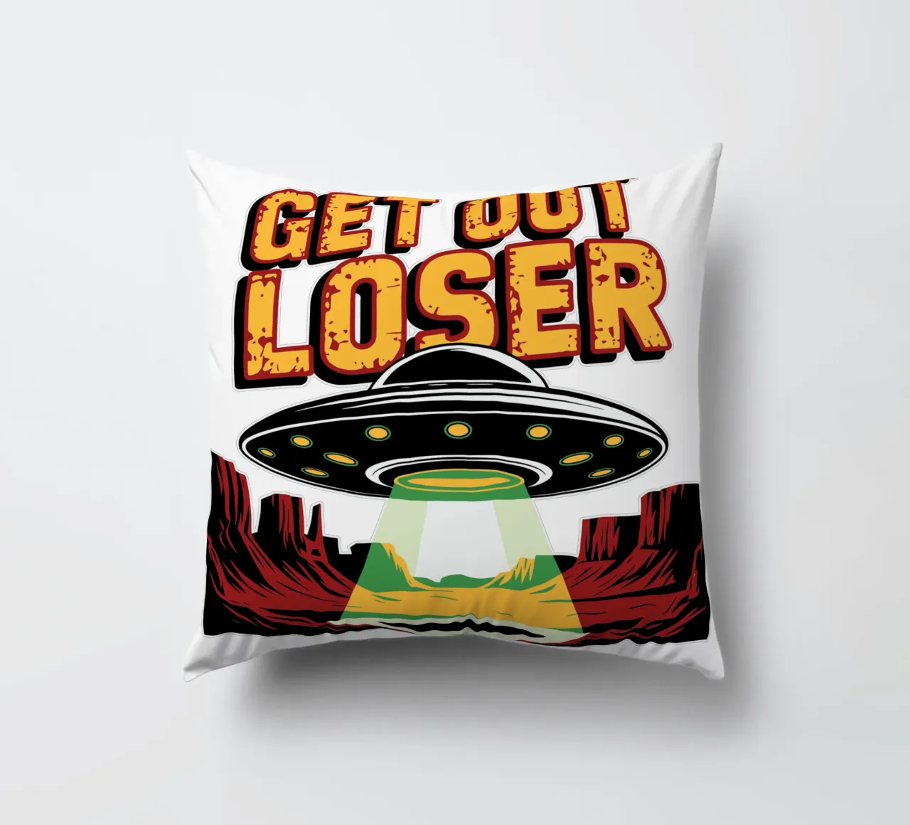 Get Out Loser cuscino da edsonramosart