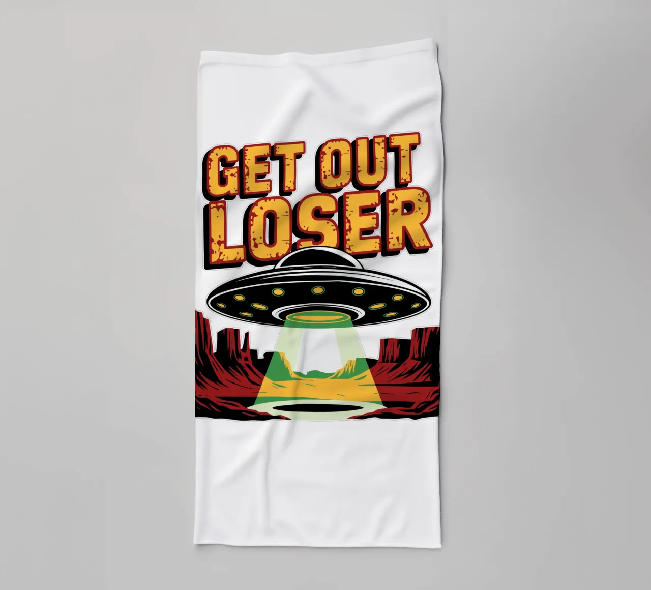 Get Out Loser asciugamano da bagno da edsonramosart