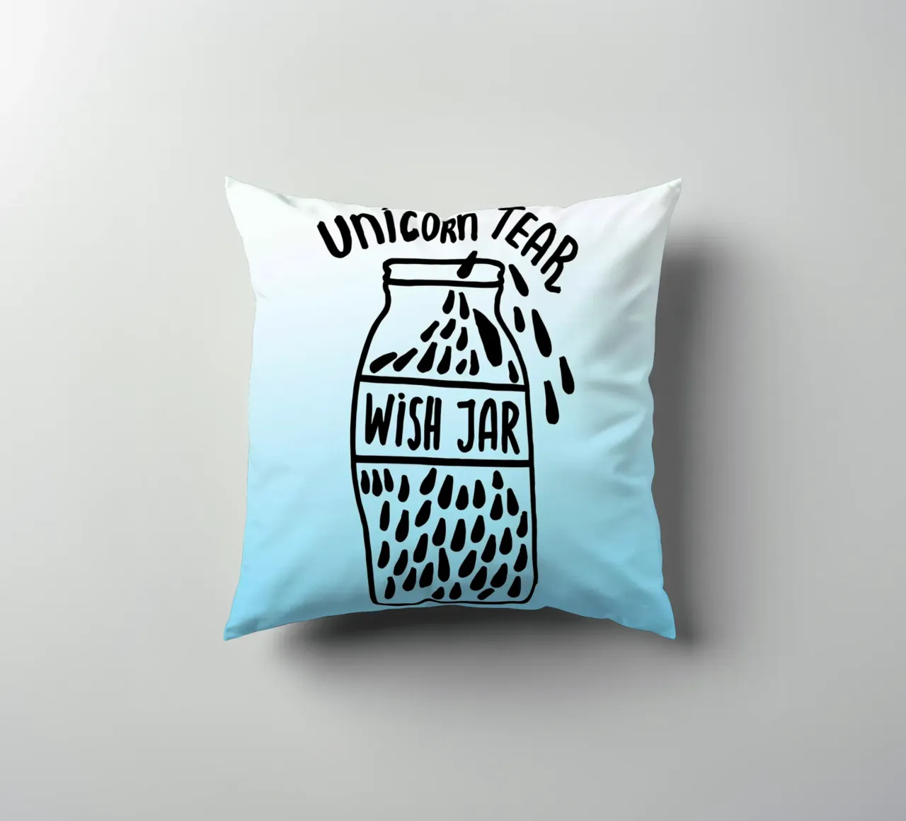 Unicorn Tear Wish cuscino da Vasare Nar
