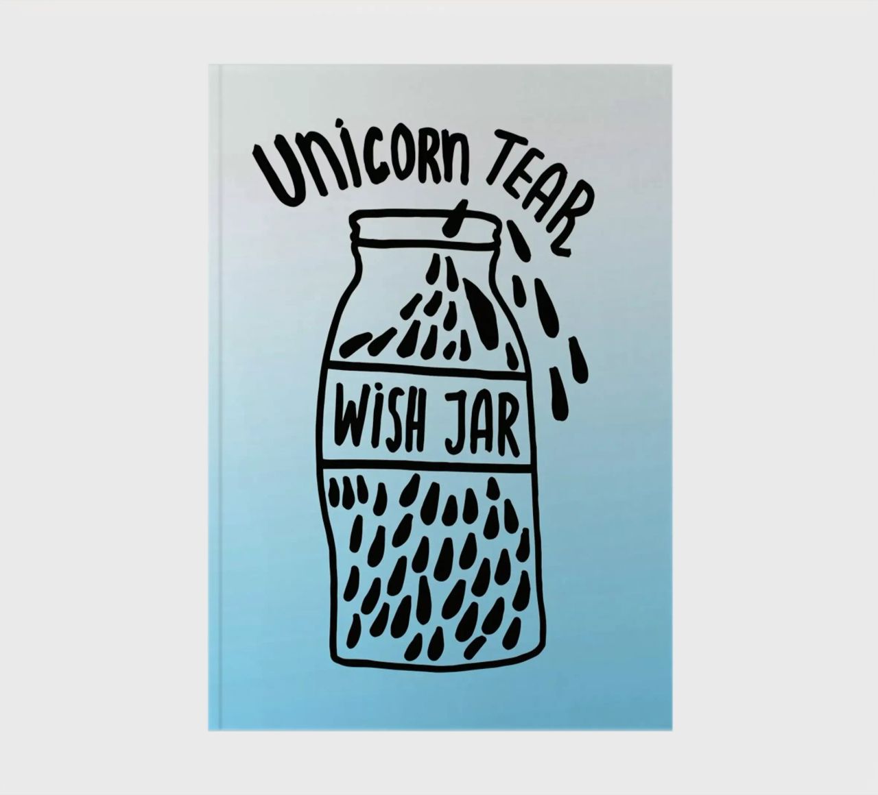 Unicorn Tear Wish notebook by Vasare Nar